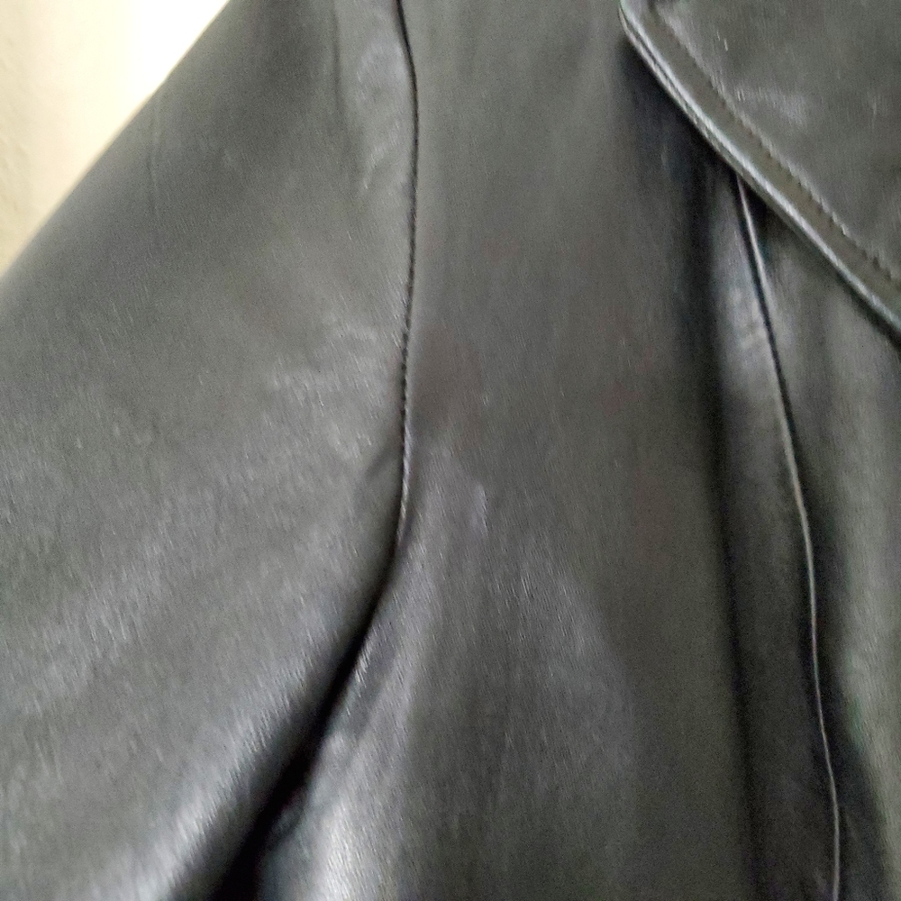 Siena Studio Women's Black Leather Jacket Size M - Picture 10 of 16